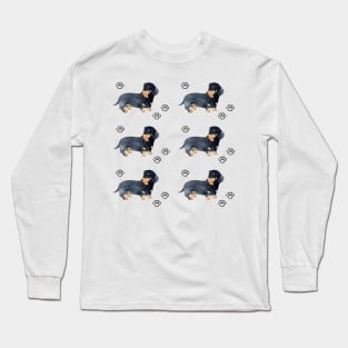 Dachshund dog pattern Long Sleeve T-Shirt